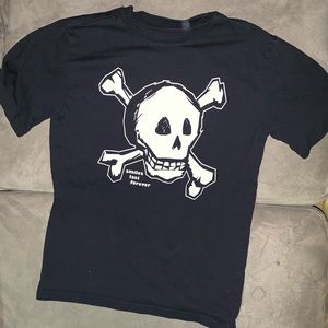 Faded Glory GFX Black Tee Used Boys LG (10/12)